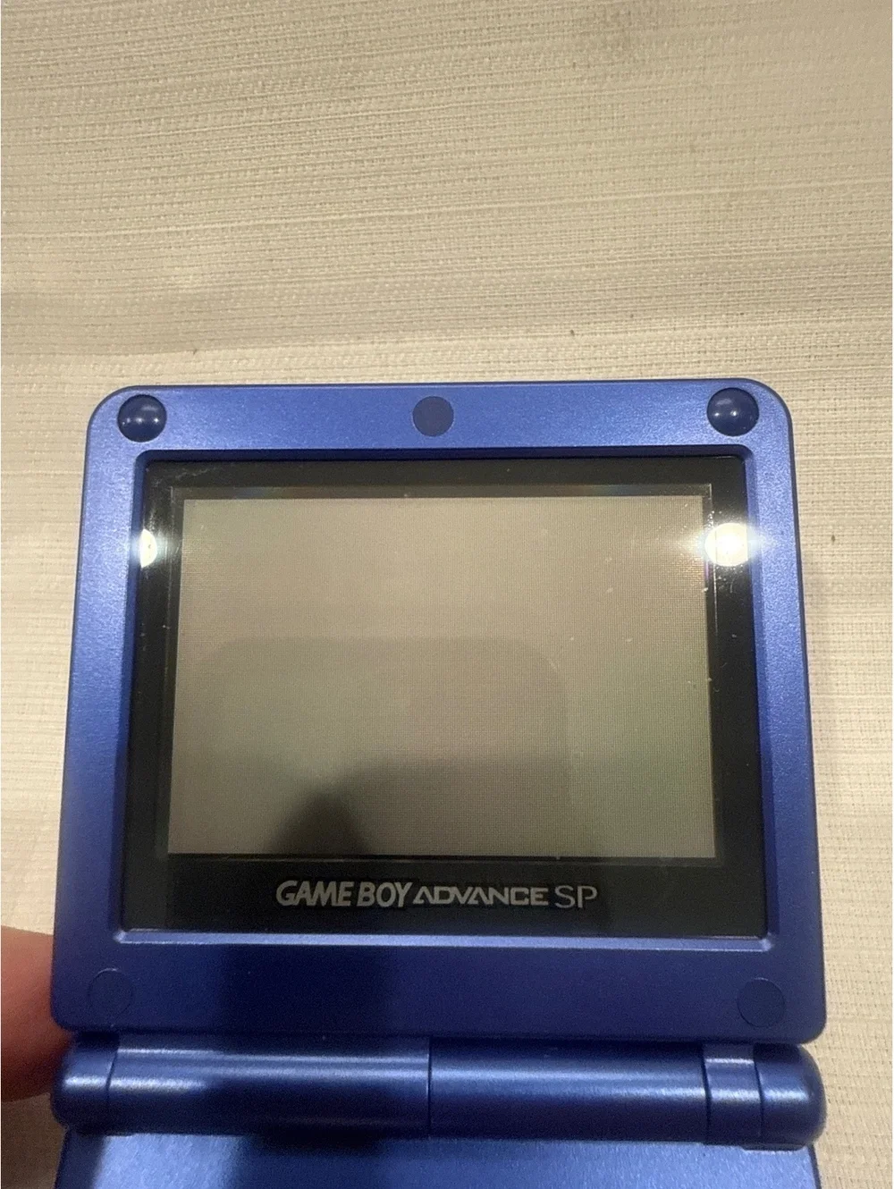Cobalt Nintendo Game Boy Advance SP Handheld with OEM Charger and 9 Games Tested